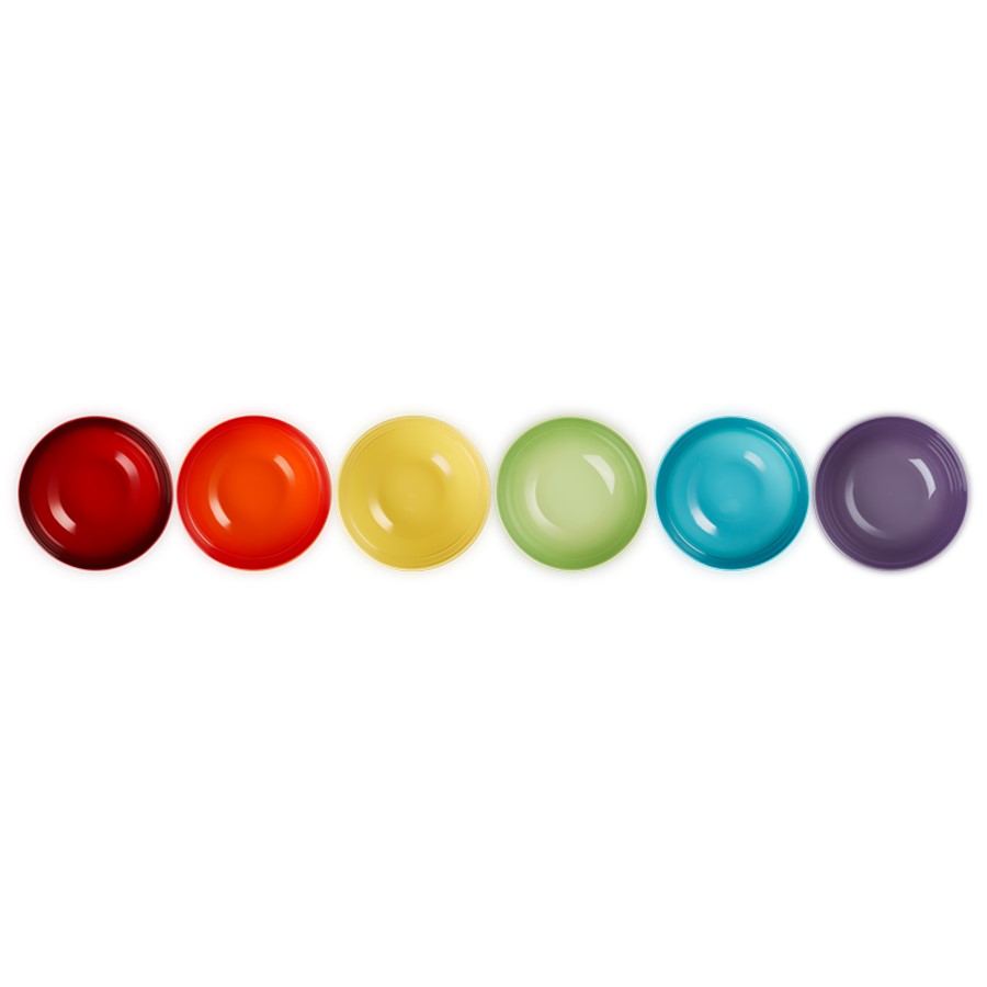 additioanl image for  Le Creuset Set of 6 Cereal Bowls Rainbow 