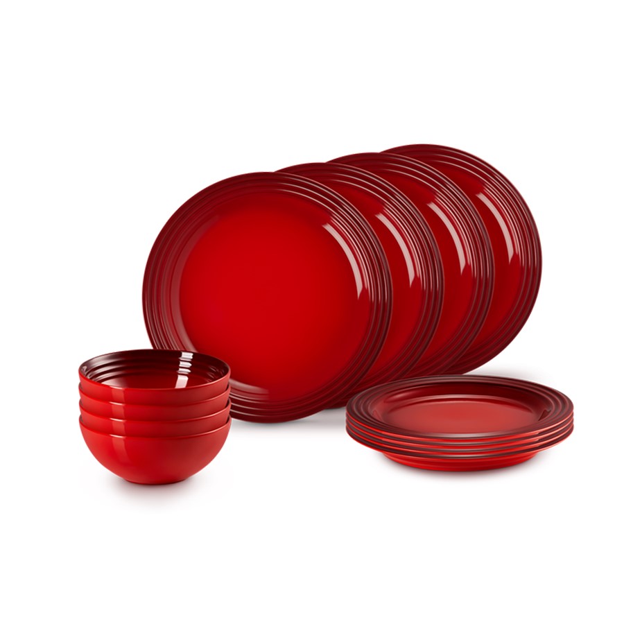 additioanl image for  Le Creuset Vancouver Dinner Set Cerise 