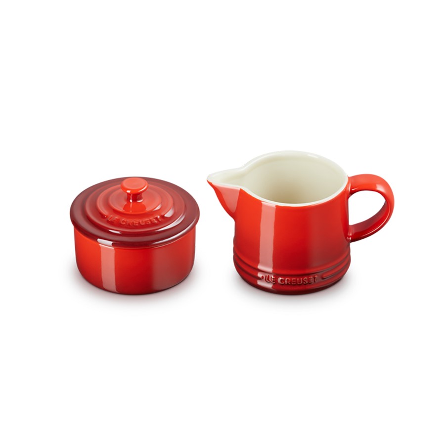 additioanl image for  Le Creuset Milk & Sugar Set Cerise 