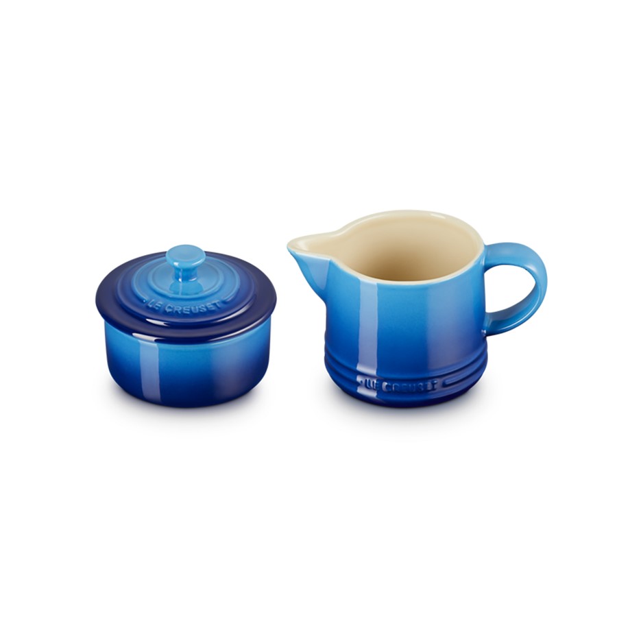 additioanl image for  Le Creuset Milk & Sugar Set Azure Blue 
