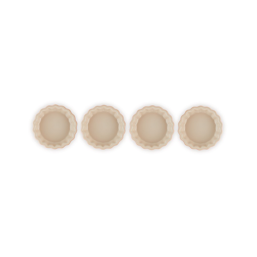 additioanl image for  Le Creuset 4 Mini Flans Flame 11 cm 