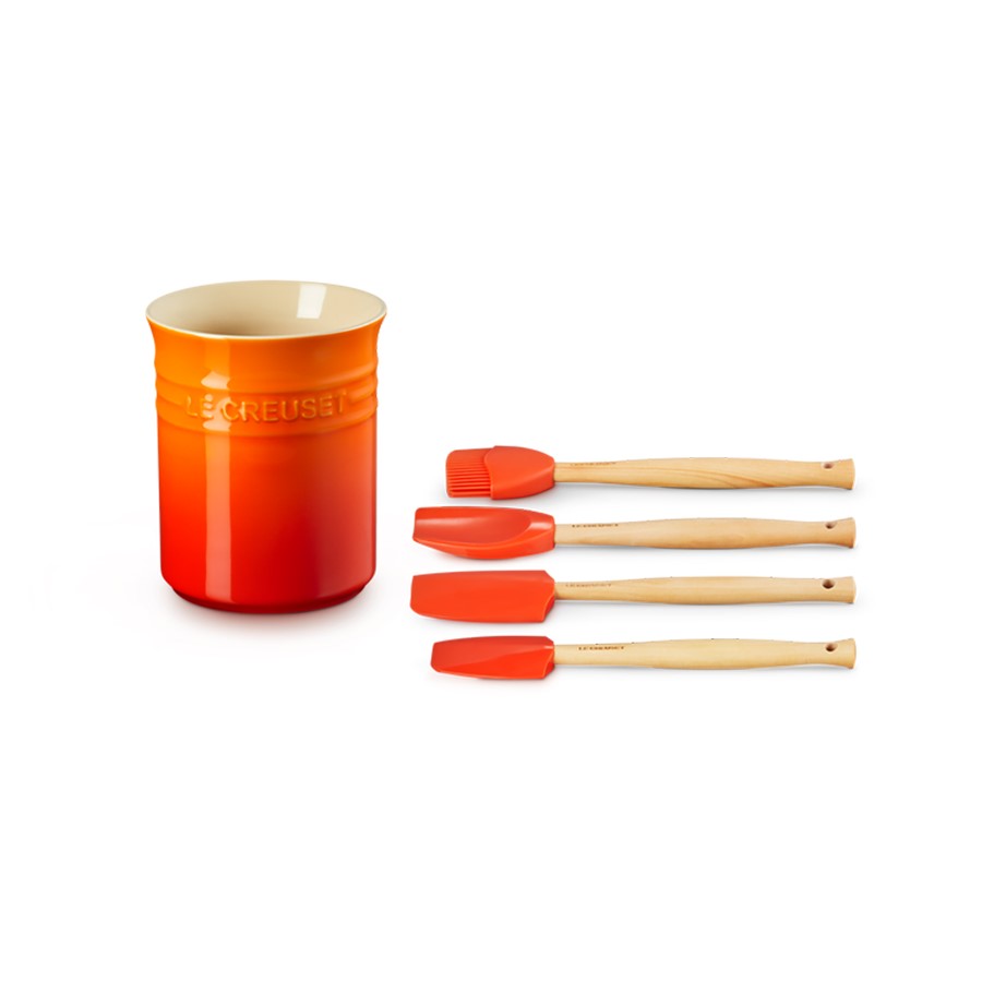 additioanl image for  Le Creuset Jar plus 4 Utensils Flame 