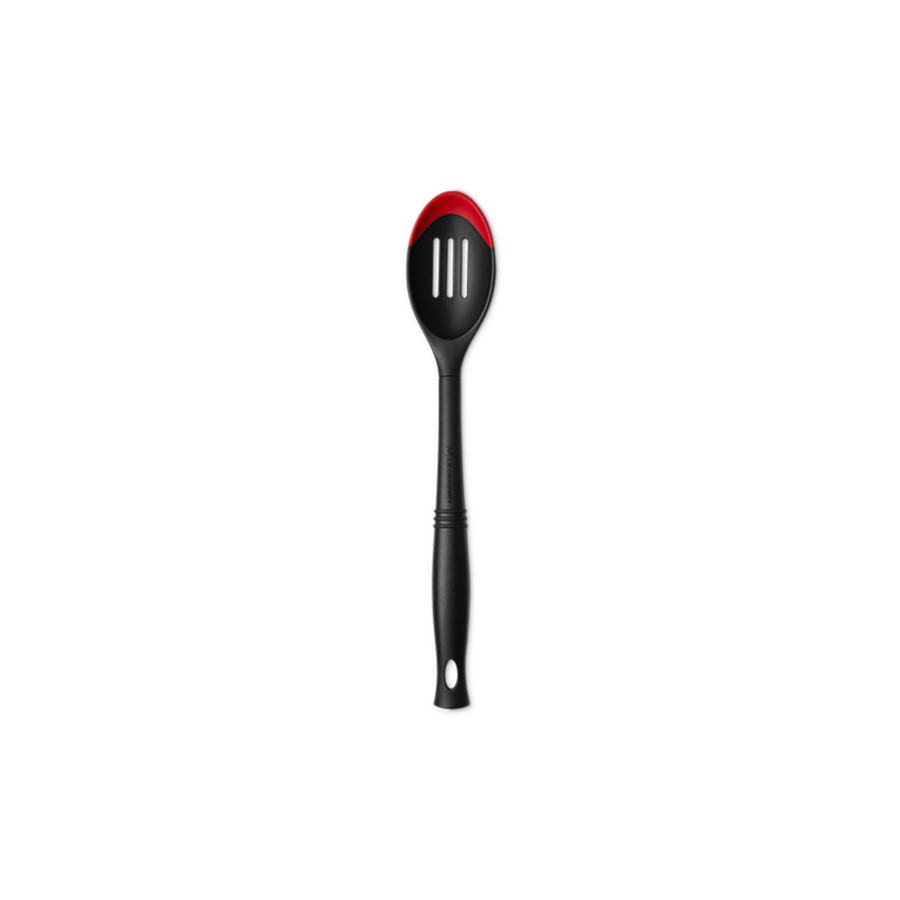 additioanl image for  Le Creuset Edge Sloted Spoon Cerise 34cm 