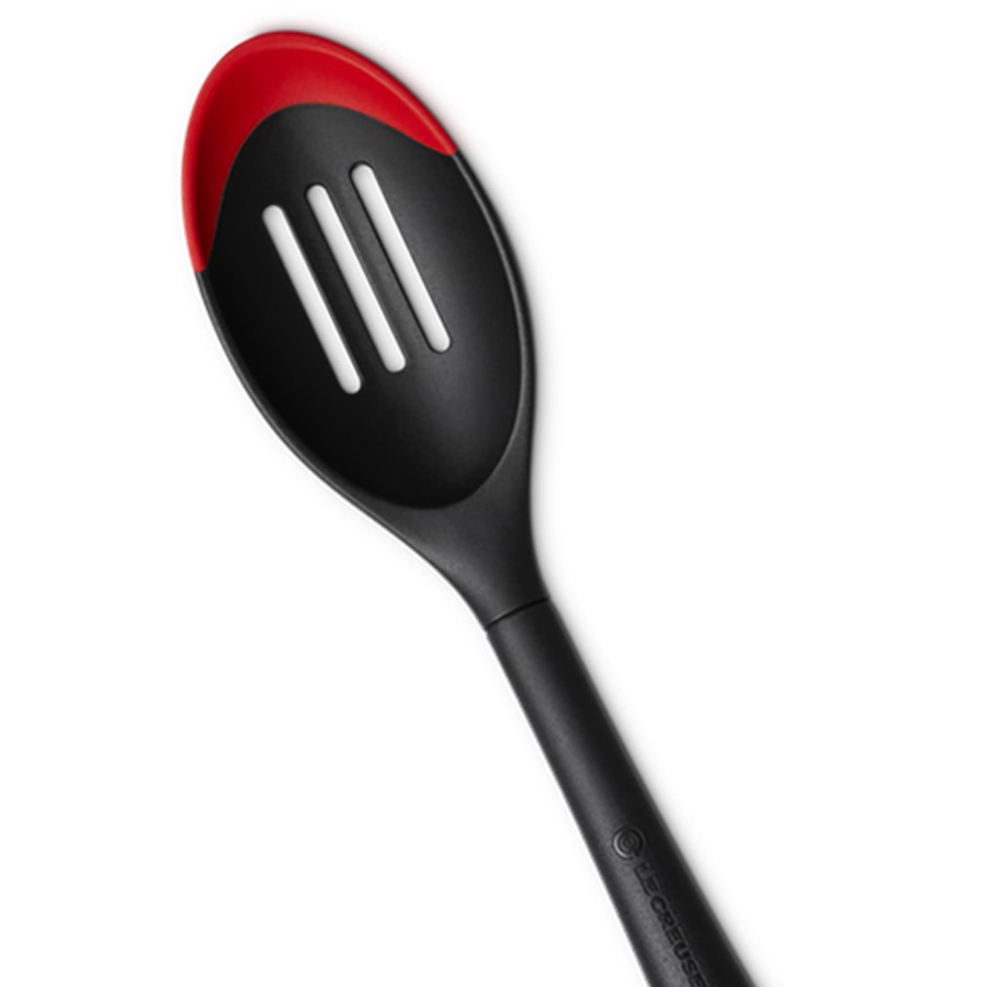 additioanl image for  Le Creuset Edge Sloted Spoon Cerise 34cm 