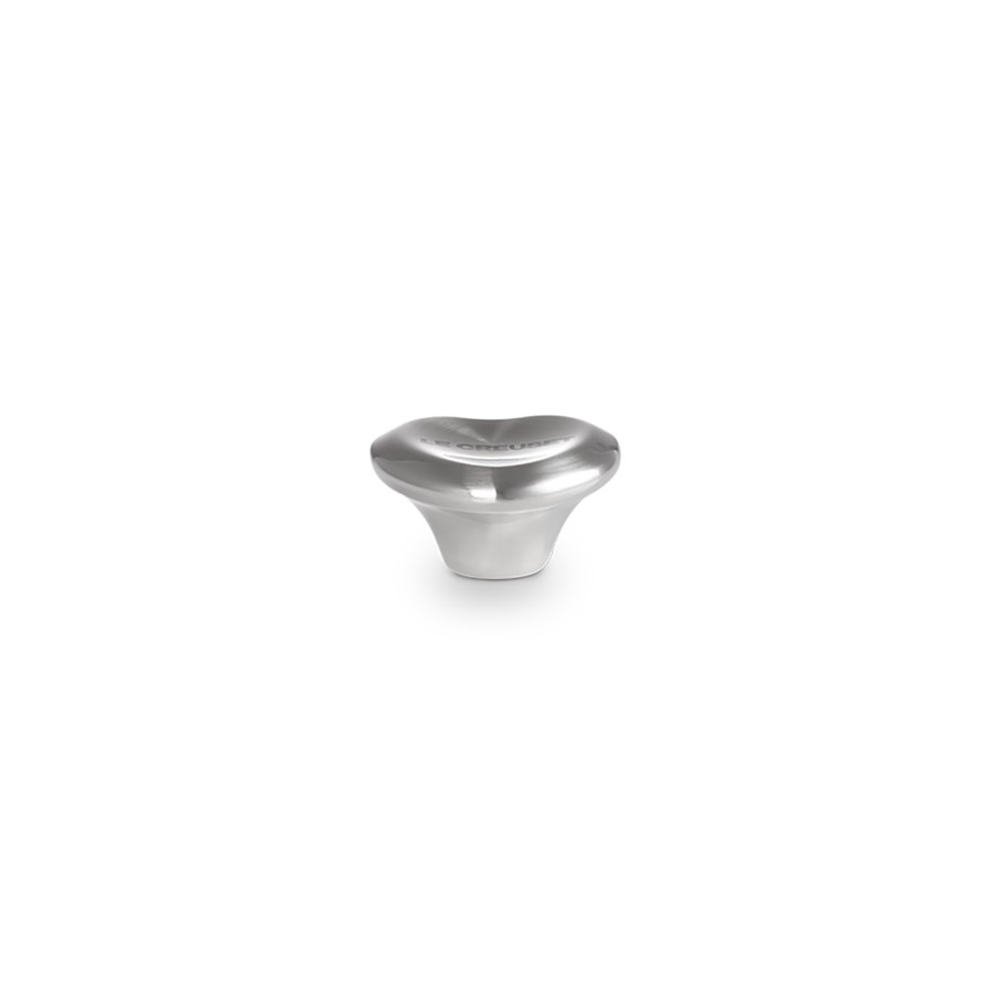 additioanl image for  Le Creuset Heart Knob Satin Steel 47 mm 