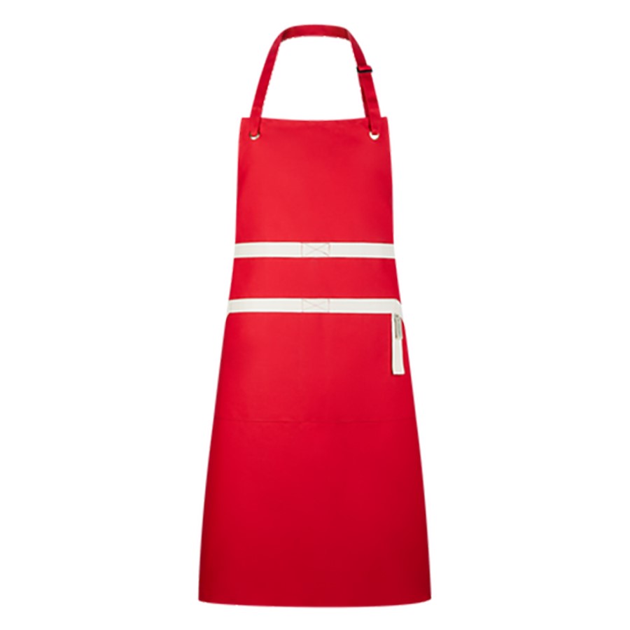 additioanl image for  Le Creuset Chef Bibbed Apron Cerise 88cm 