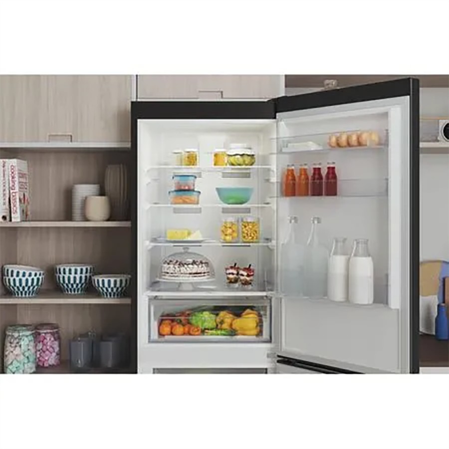 additioanl image for  Indesit Fridge/F Combi Black 322 Litres 