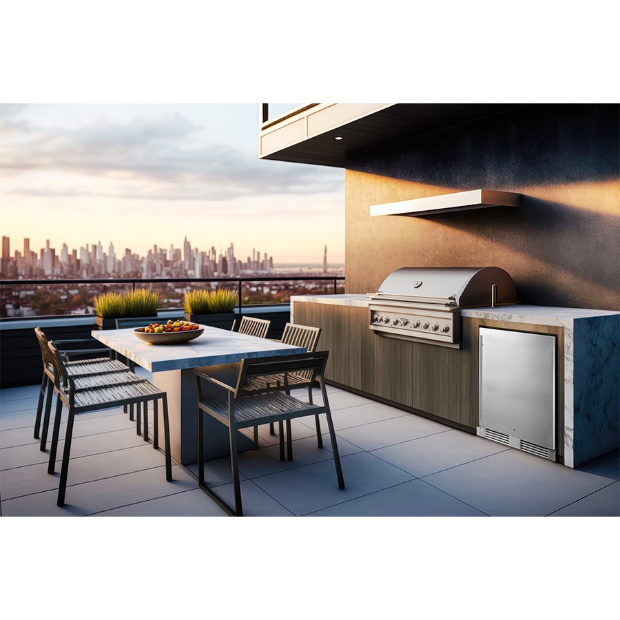 additioanl image for  FrigeluX Outdoor Fridge Wht. Single Door 