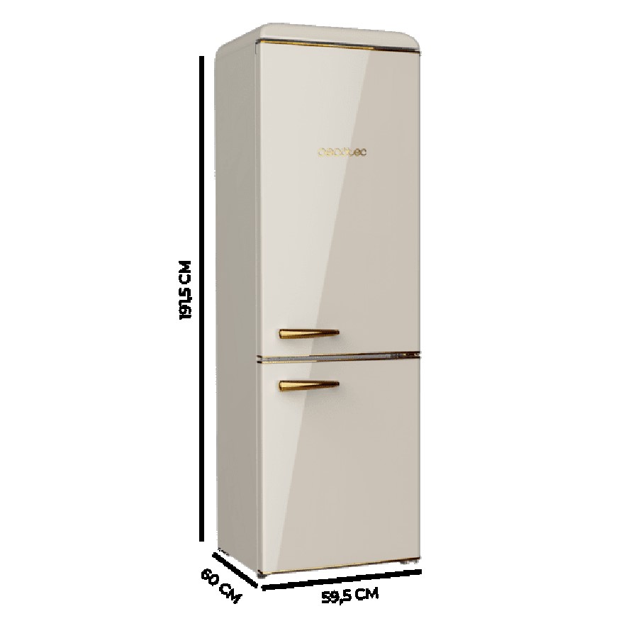 additioanl image for  Cecotec Retro Fridge/F Combi Beige 300 L 