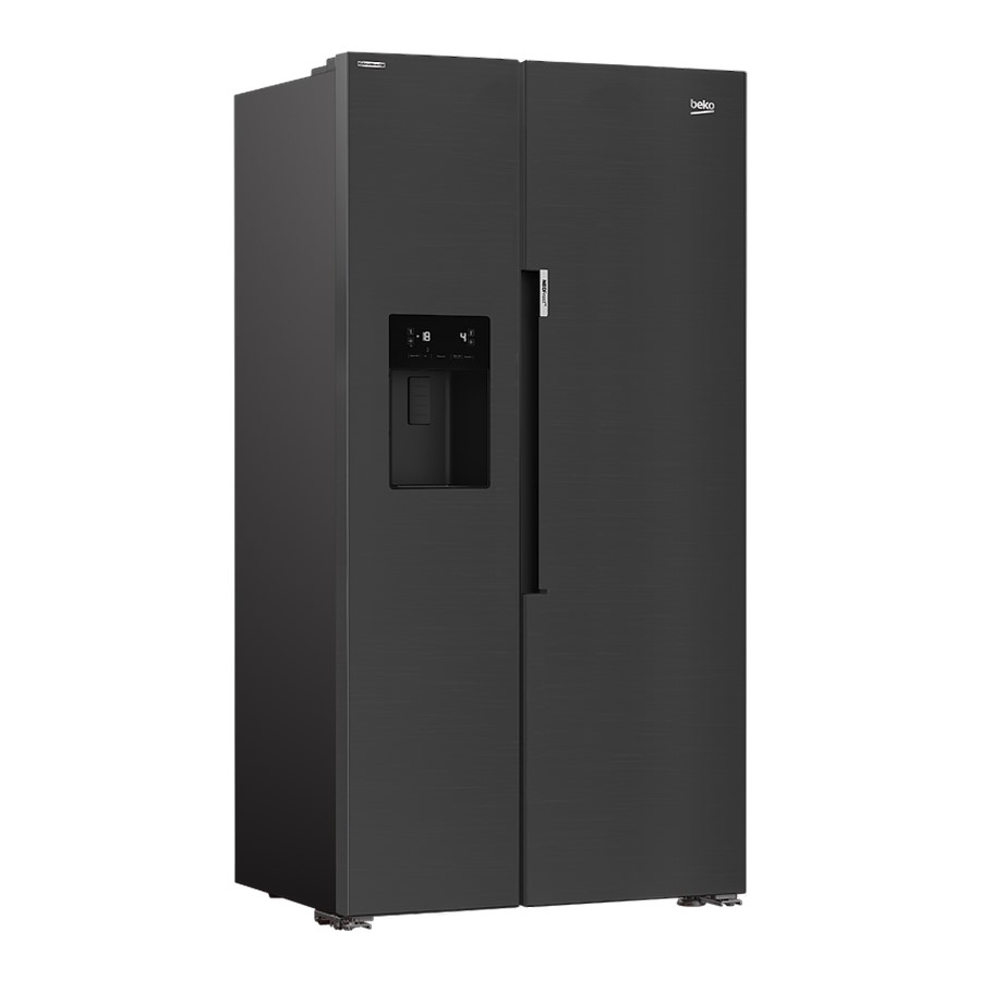 additioanl image for  Beko American Style SideBySide Blk 580 L 