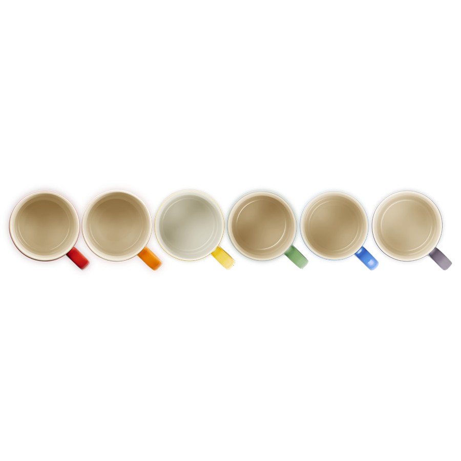 additioanl image for  Le Creuset Rainbow Set of 6 Mugs 350 ml 
