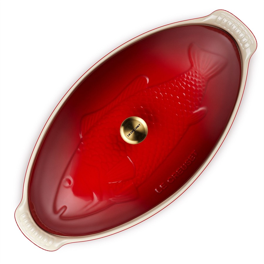additioanl image for  Le Creuset Heritage Fish Dish Cerise 