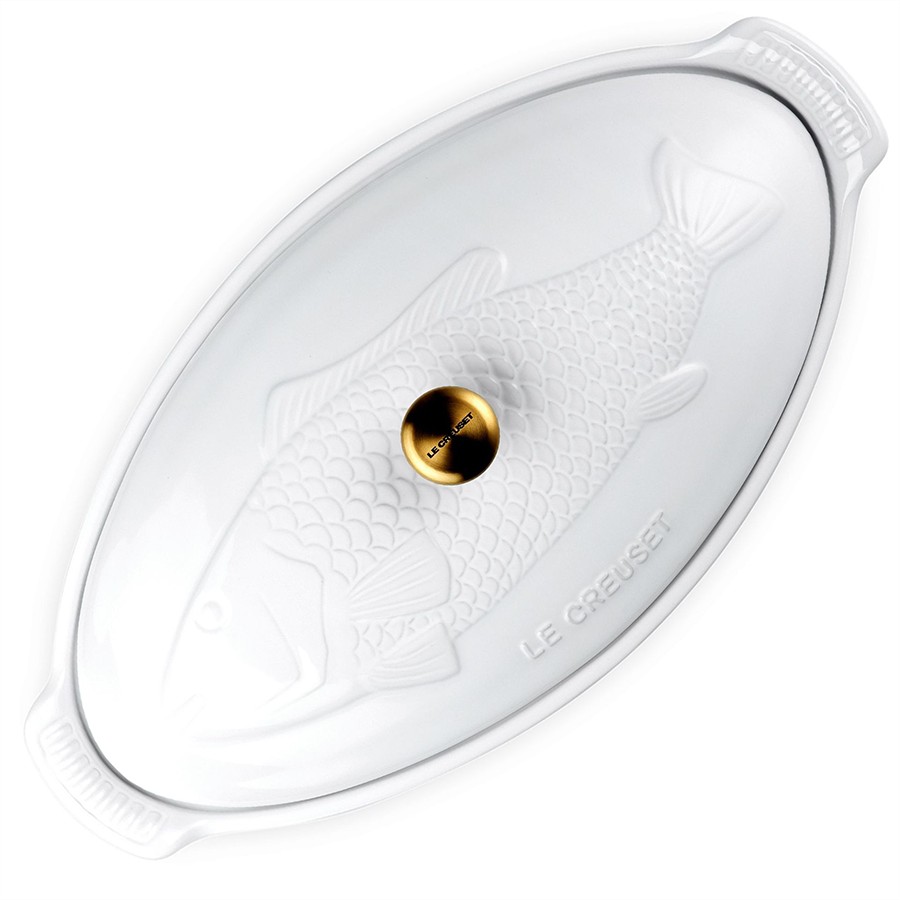 additioanl image for  Le Creuset Heritage Fish Dish White 34cm 