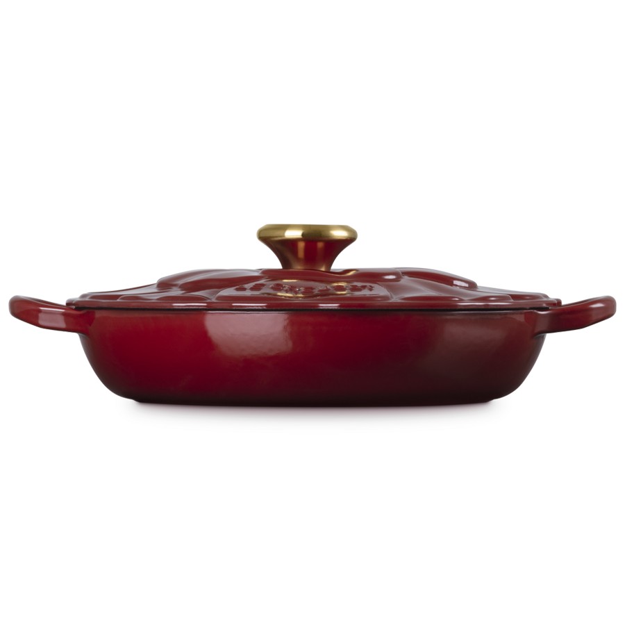 additioanl image for  Le Creuset Petal Braiser Garnet 26 cm 