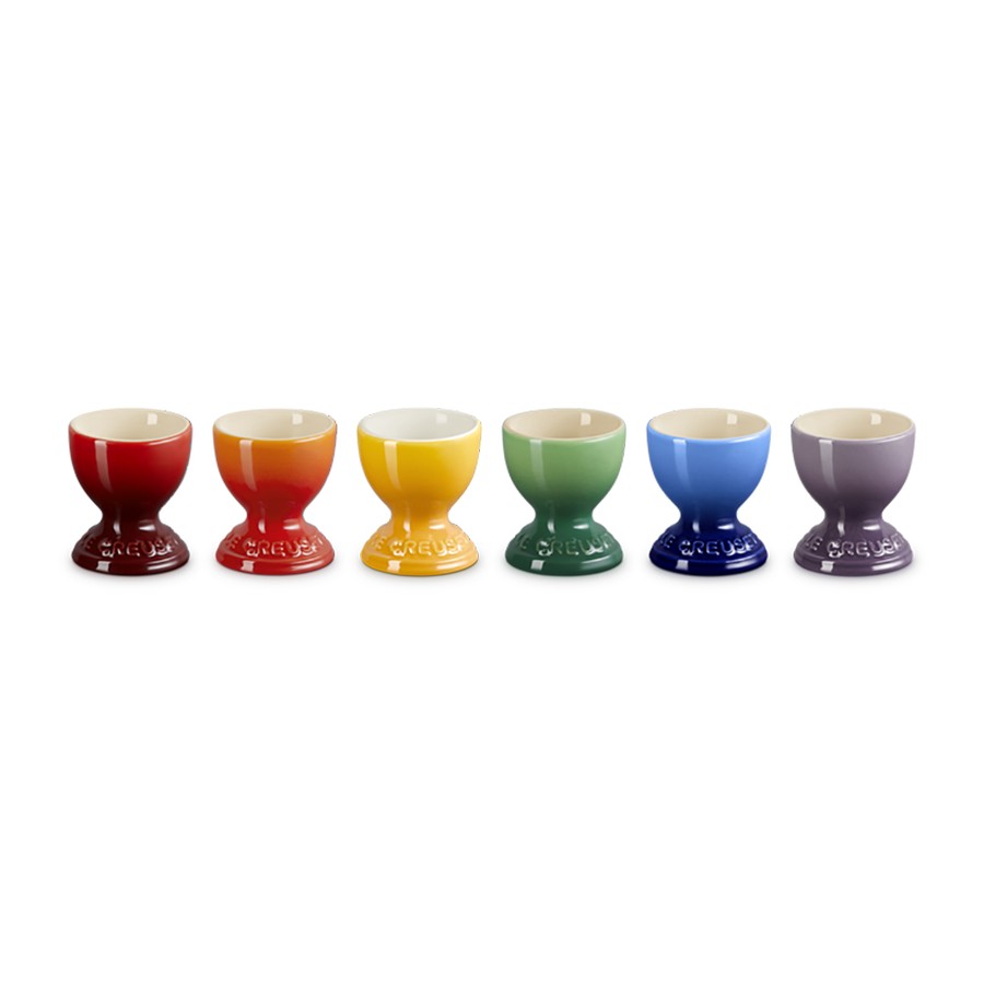 additioanl image for  Le Creuset Set of 6 Egg Cups Rainbow 