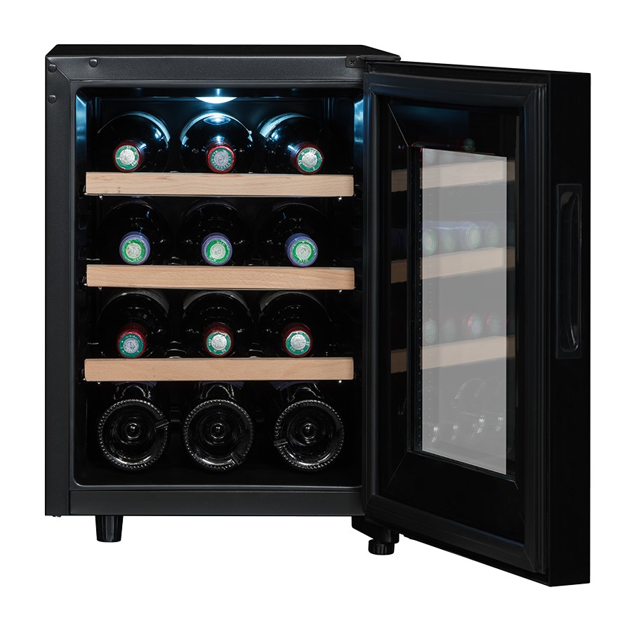 additioanl image for  Sommeliere Wine Cellar Black 12 Bottles 