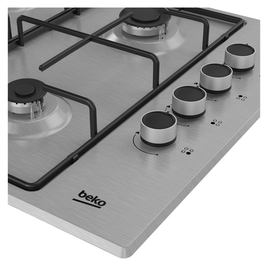 additioanl image for  Beko Hob Gas 4 Burners Inox 60 cm 