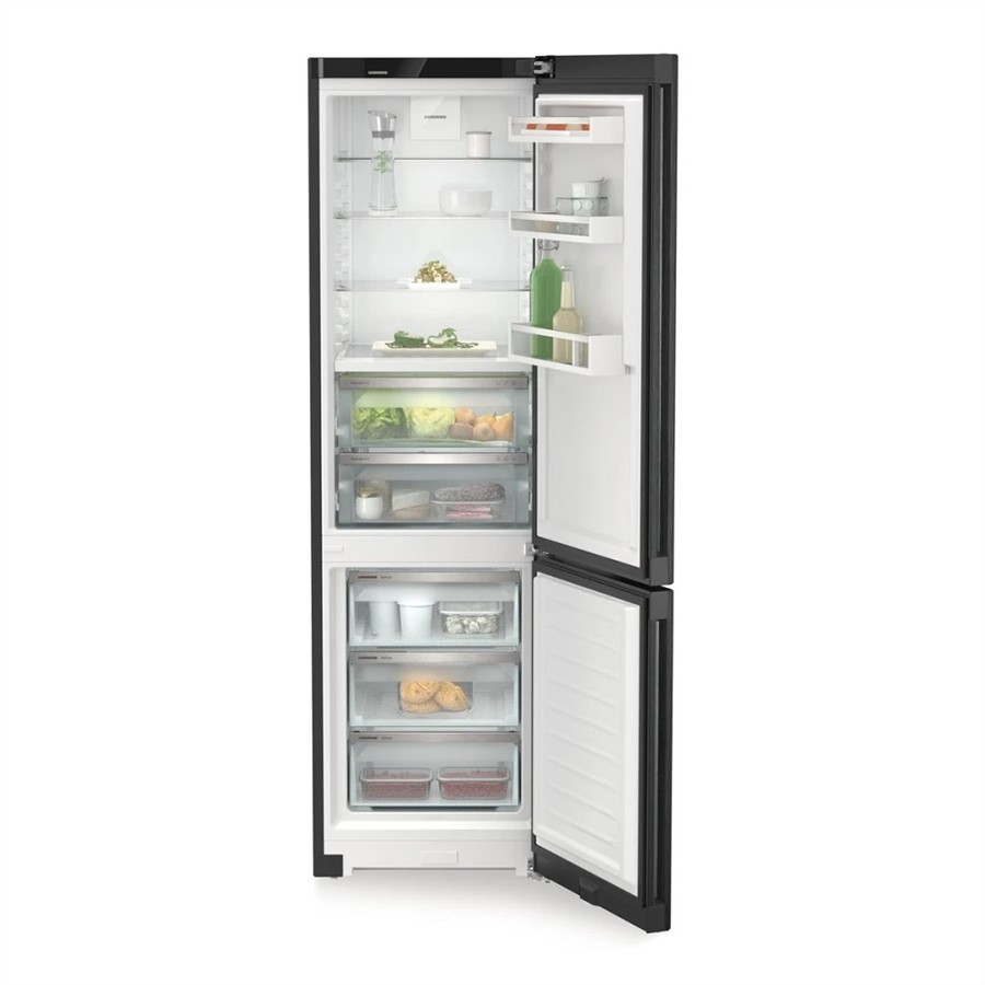 additioanl image for  Liebherr Fridge/F NoFrost Blk/Steel 360L 