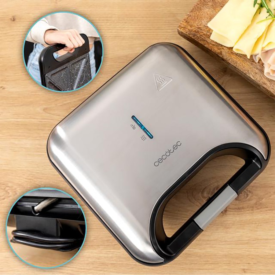 additioanl image for  Cecotec Sandwich Maker 2 Slice Inox 