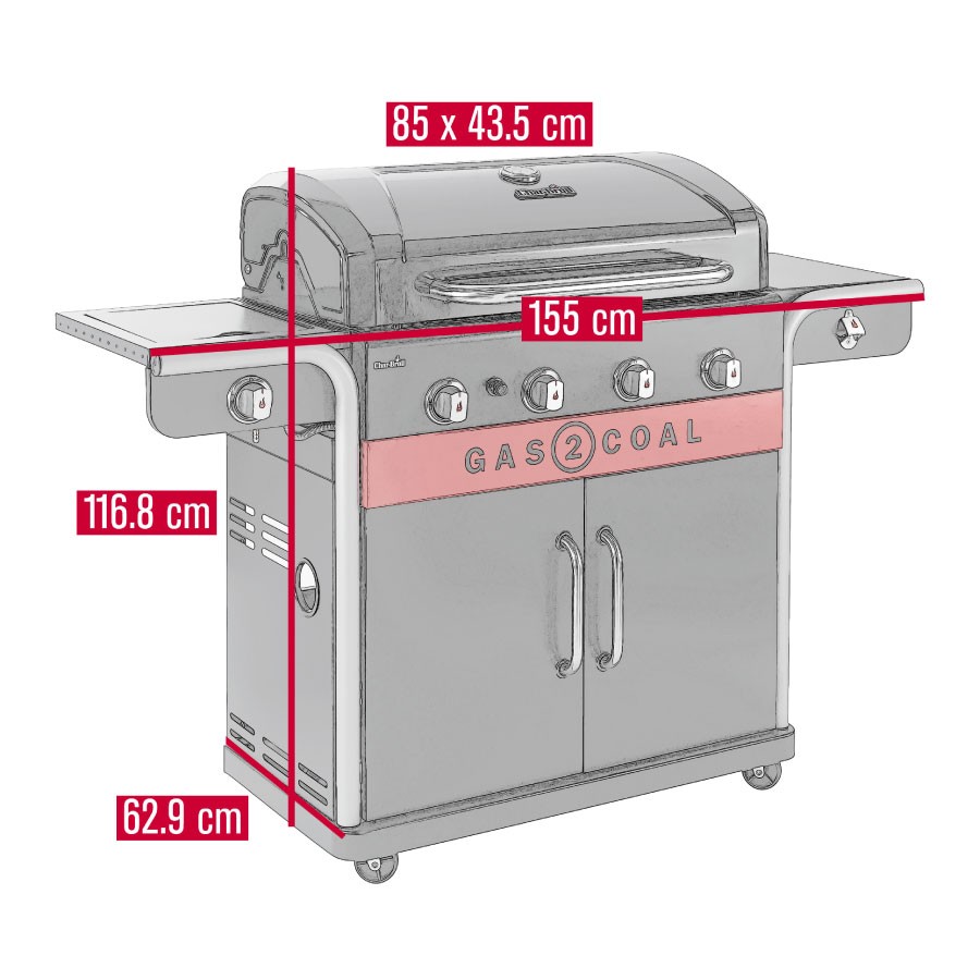 additioanl image for  Char-Broil Gas2Coal 2.0 440 