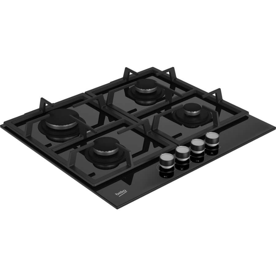 additioanl image for  Beko Hob Gas 4 Burner Black 60 cm 