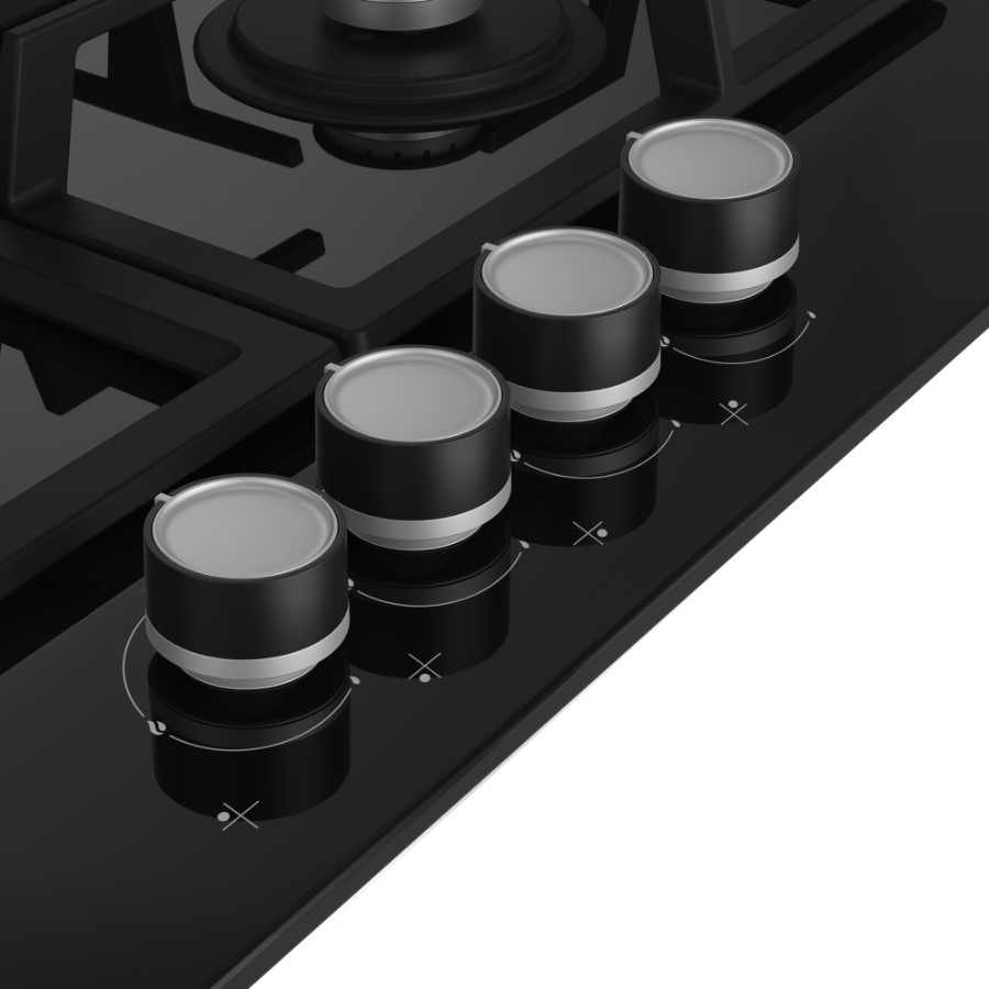 additioanl image for  Beko Hob Gas 4 Burner Black 60 cm 