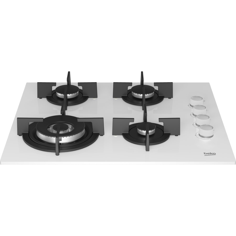 additioanl image for  Beko Hob Gas 4 Burner White 60 cm 