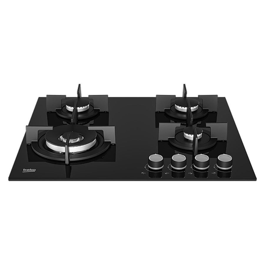 additioanl image for  Beko Hob Gas 4 Burner Blk. Glass 60 cm 