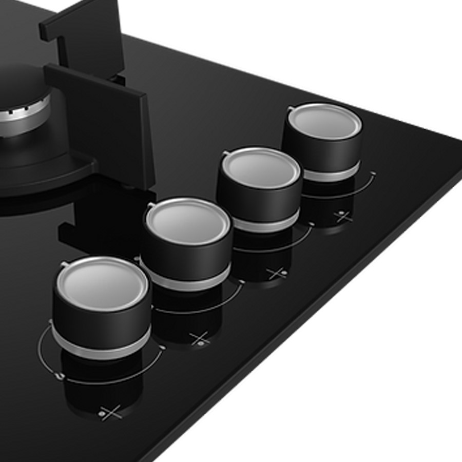 additioanl image for  Beko Hob Gas 4 Burner Blk. Glass 60 cm 