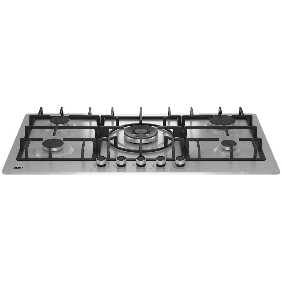 additioanl image for  Beko Hob Gas 4 Burner & 1 Wok Inox 90 cm 