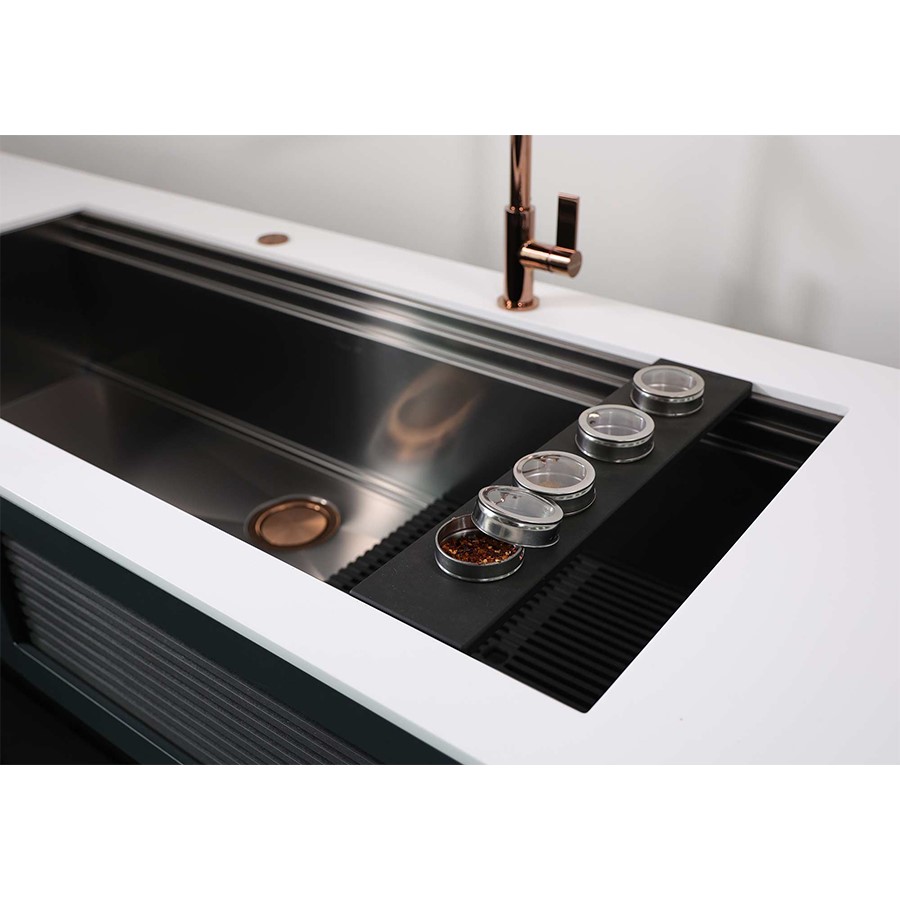 additioanl image for  Foster Sink H/Hour U/Mount Gun Metal 