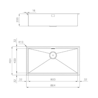 additioanl image for  Foster Sink Quadra Flush Mount 