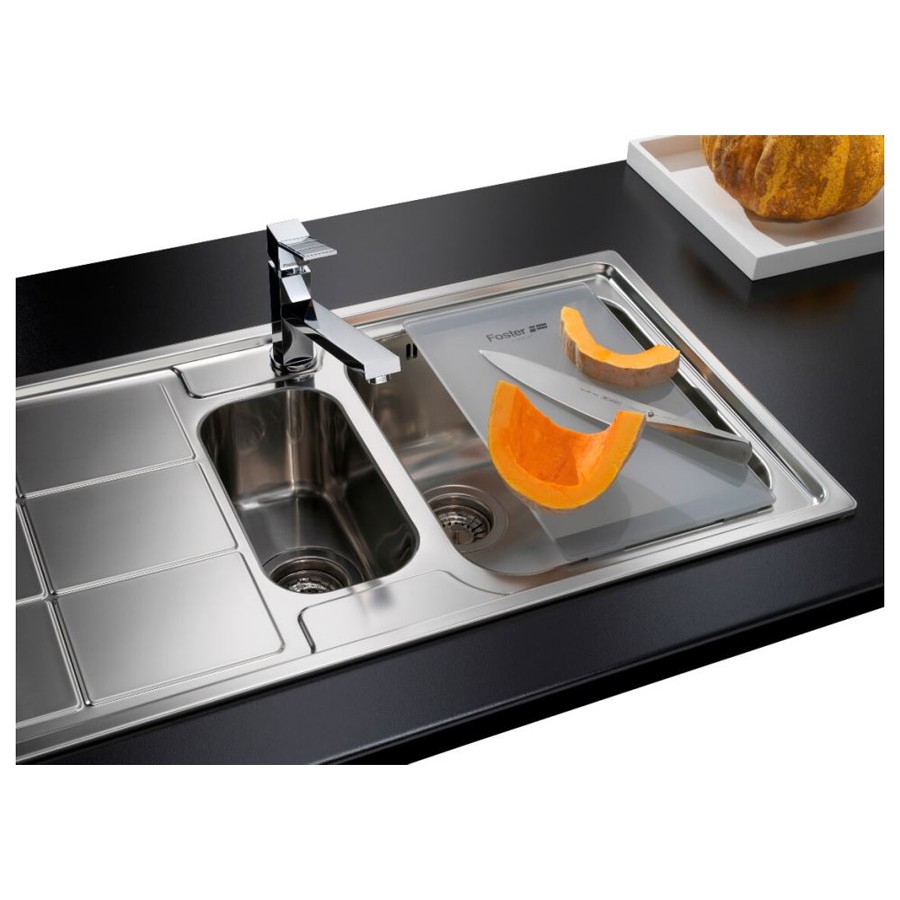 additioanl image for  Foster Sink 2 Bowls S/Steel Edge 8 mm 