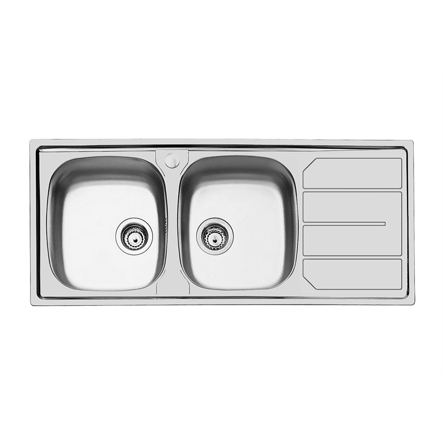 additioanl image for  Foster Sink 2 Bowl S1000 S/S 116 x 50 cm 