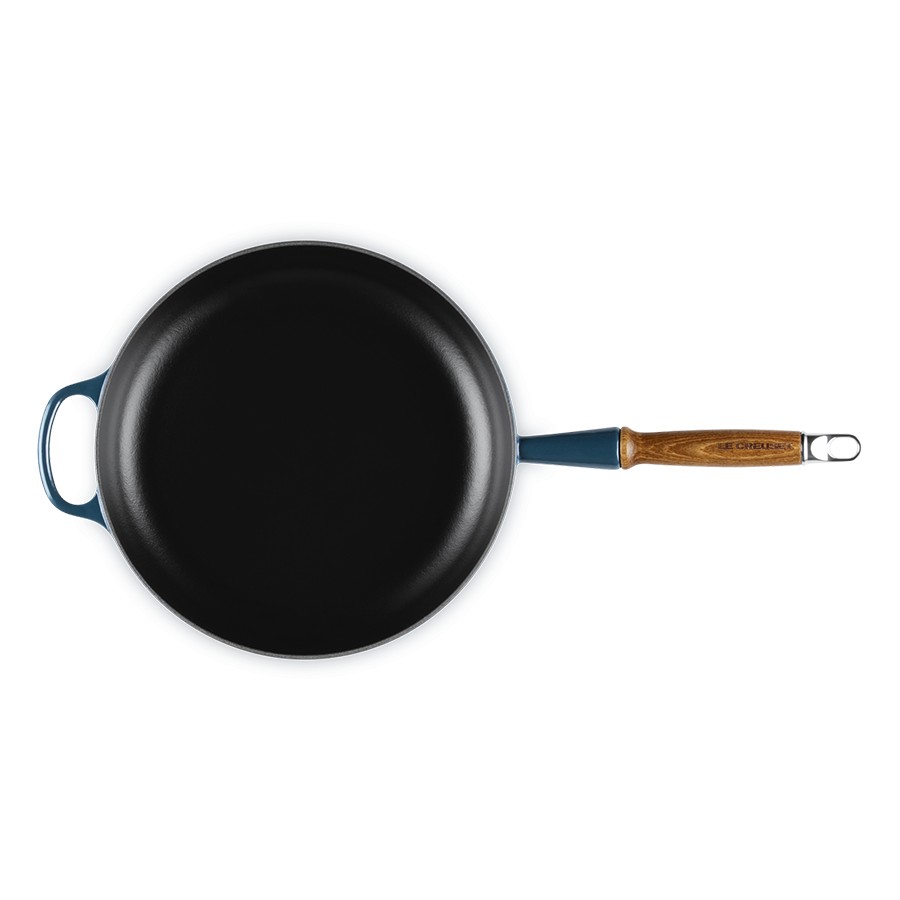 additioanl image for  Le Creuset Skillet Wood Handle Nuit 28cm 