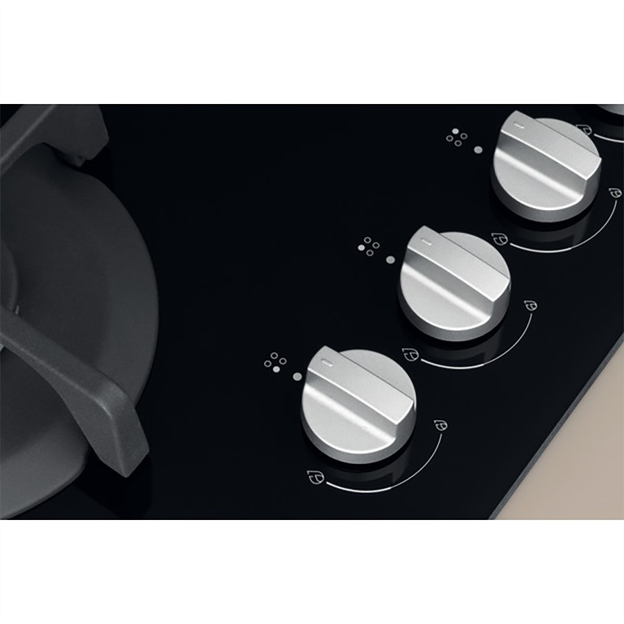 additioanl image for  Indesit Hob Gas 4 Burners Black 60 cm 