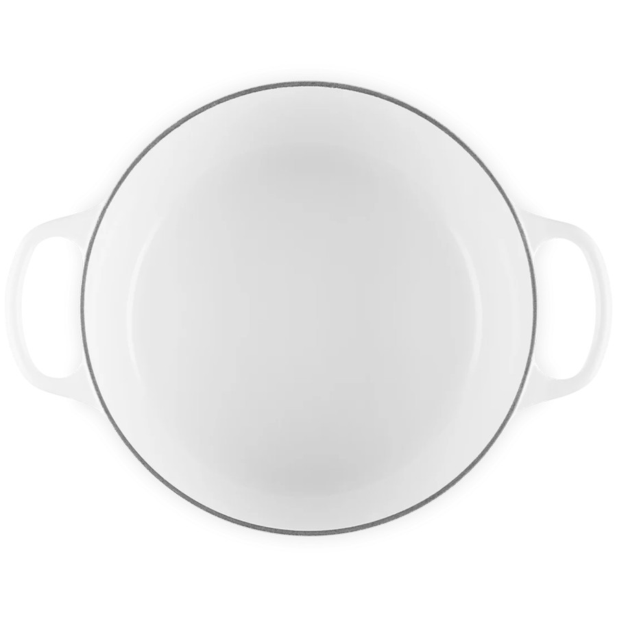 additioanl image for  Le Creuset Petal Rd. Casserole Wht 26 cm 