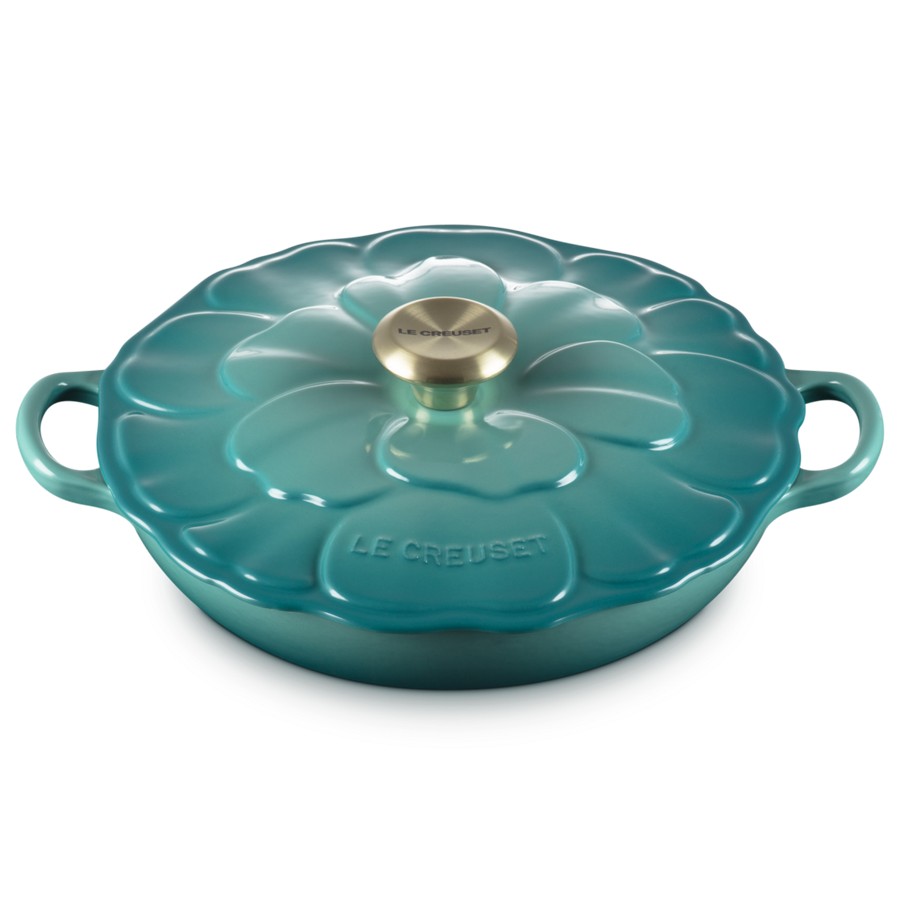 additioanl image for  Le Creuset Petal Cass. Blue Riviera 26cm 