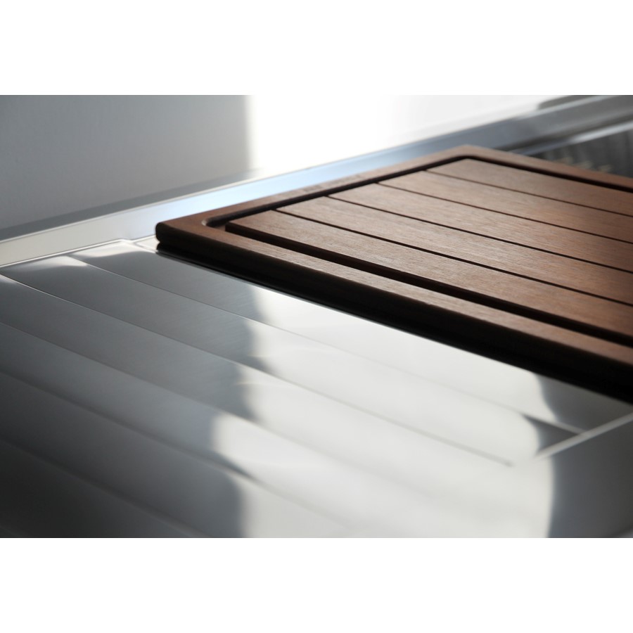 additioanl image for  Foster Sink Stripe Flat Edge S/Steel 