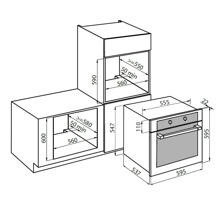additioanl image for  Foster Oven KE S/S+Black 60 x 60 cm 