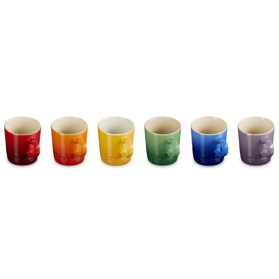 additioanl image for  Le Creuset Set 6 Espresso Mugs Rainbow 