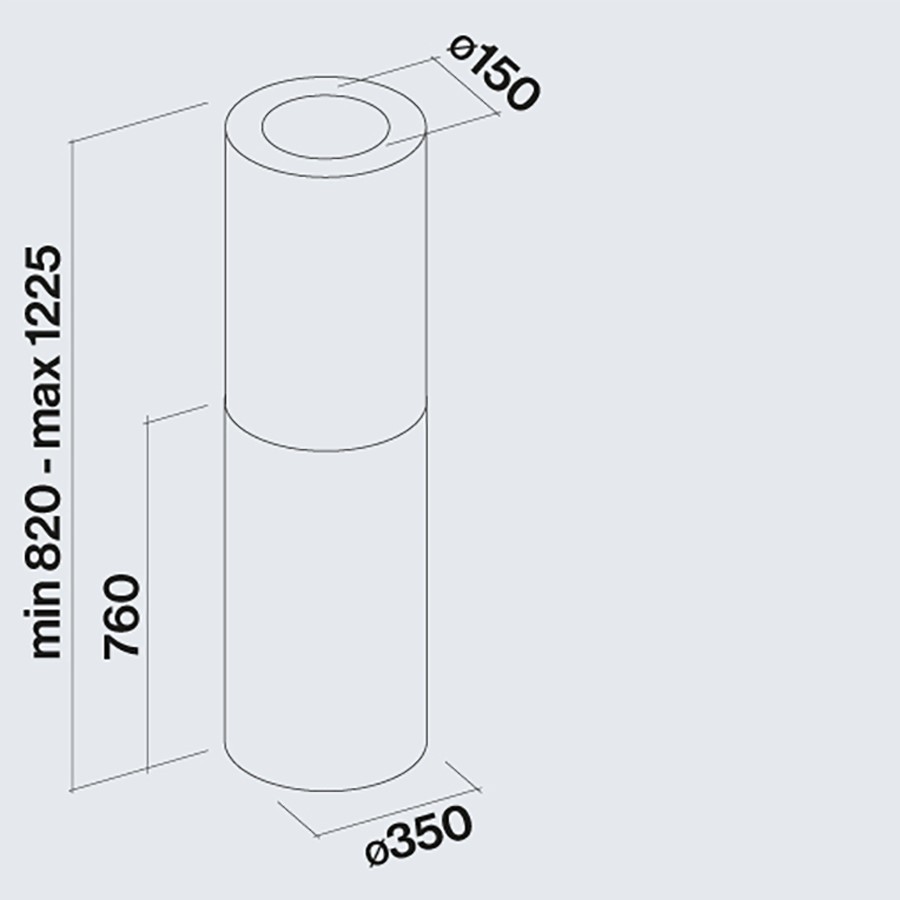 additioanl image for  Falmec Island Hood Polar Steel 