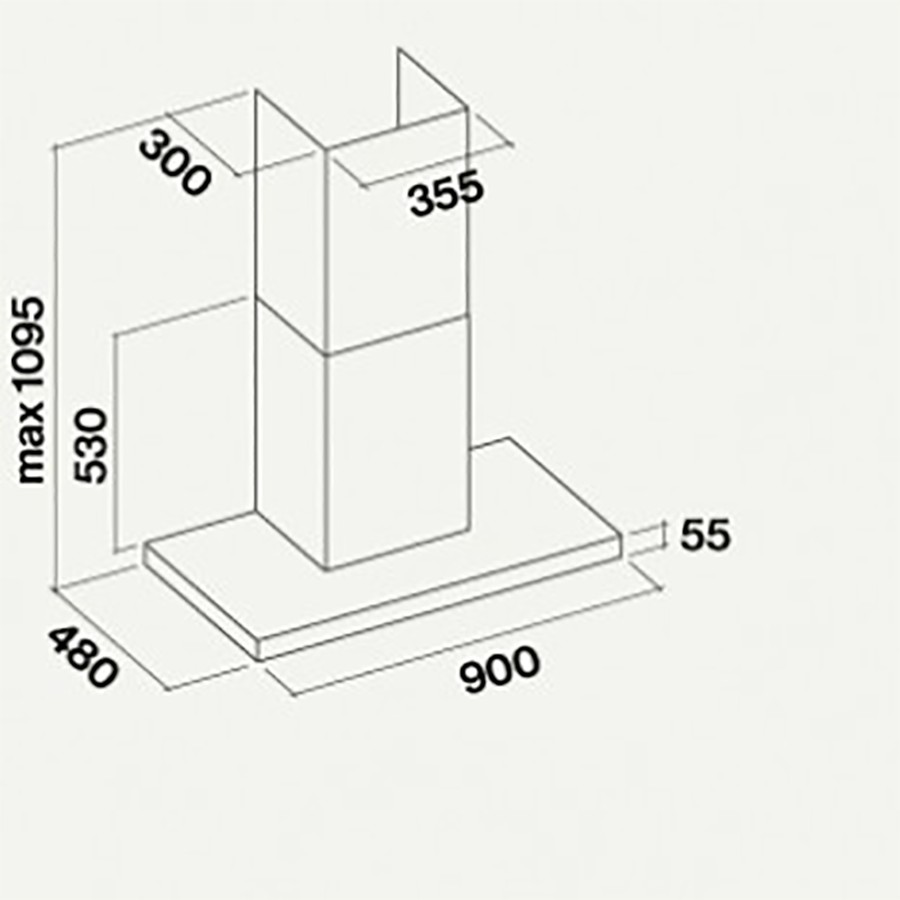 additioanl image for  Falmec Hood Lumina Evo Glass Black 90 cm 