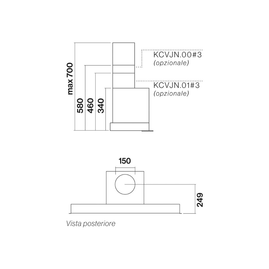additioanl image for  Falmec Hood Virgola Evolution S/S 75 cm 