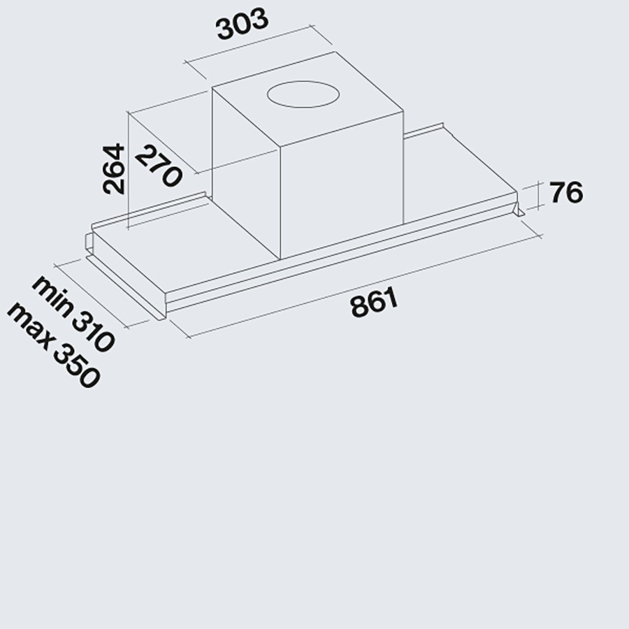 additioanl image for  Falmec Hood Evolution BuiltIn Blk 60 cm 
