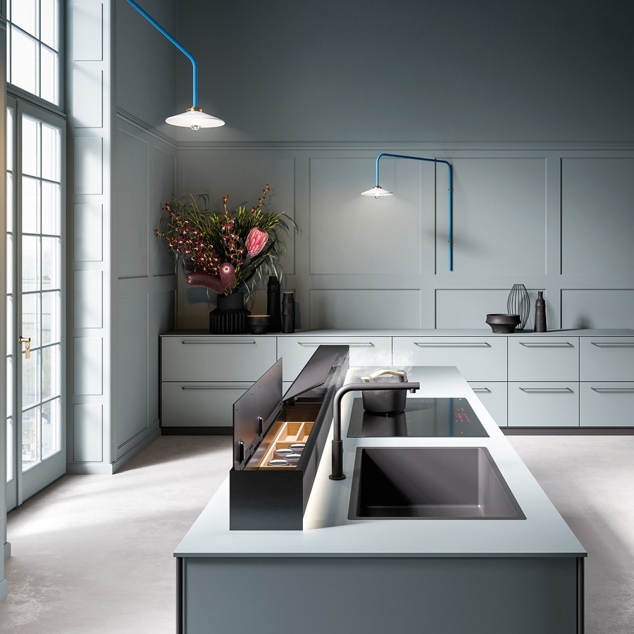additioanl image for  Falmec Cooker Hood Monolith Black Glass 