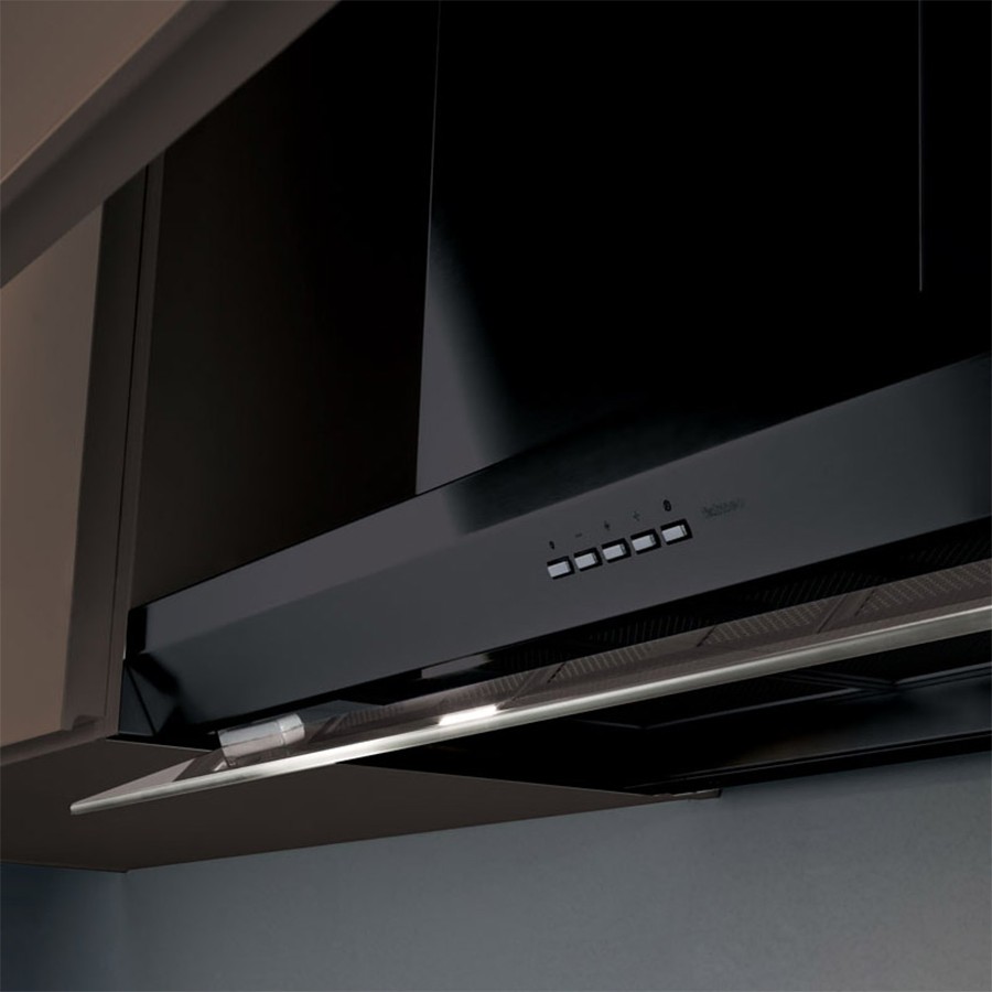 additioanl image for  Falmec Hood Virgola Evolution Black 75cm 