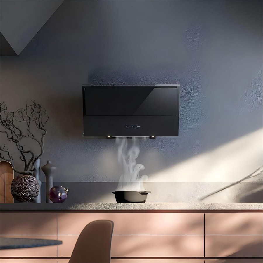 additioanl image for  Falmec Hood Verso Easy Black Glass 55 cm 
