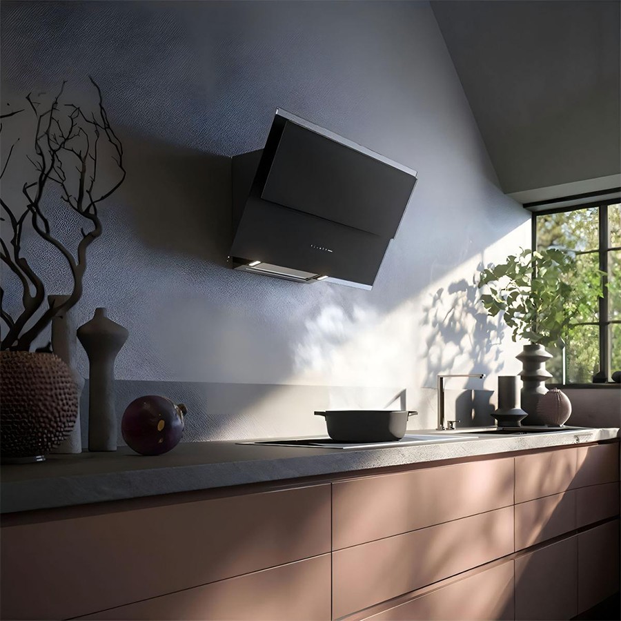 additioanl image for  Falmec Hood Verso Easy Black Glass 55 cm 