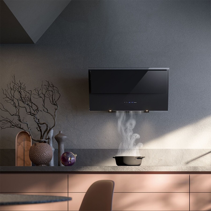 additioanl image for  Falmec Hood Verso Easy Black Glass 85 cm 